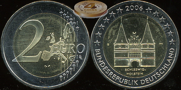 Германия. 2 евро. 2006.G (Unc. Биметалл)