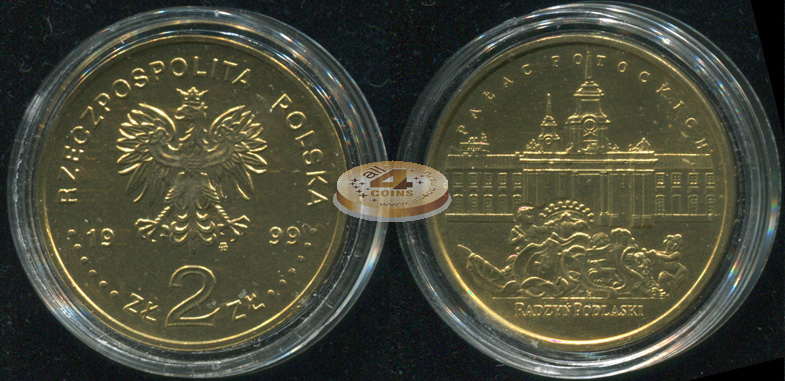 Польша. 2 злотых. 1999 (Unc)