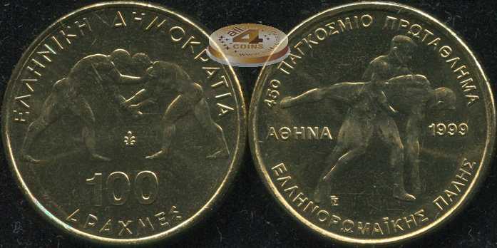 Греция. 100 драхм. 1999 (Unc)