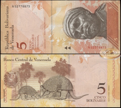 Венесуэла. 5 боливаров (Unc) 2011