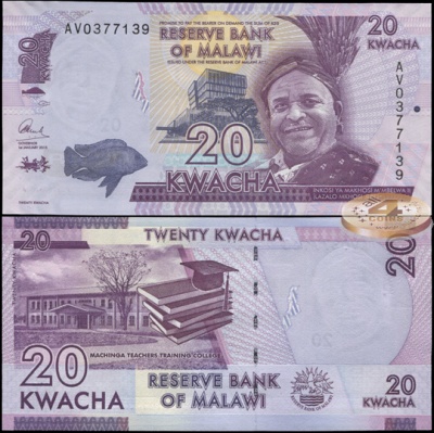 Малави. 20 квач (Unc) 2015