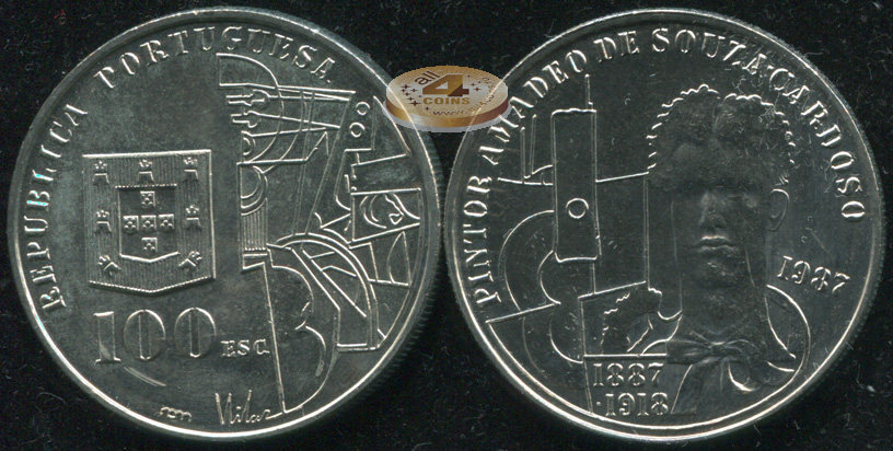 Португалия. 100 эскудо. 1987 (Unc)