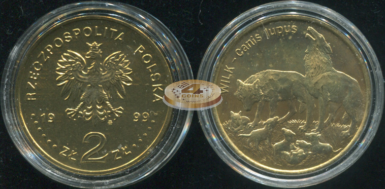 Польша. 2 злотых. 1999 (Unc)