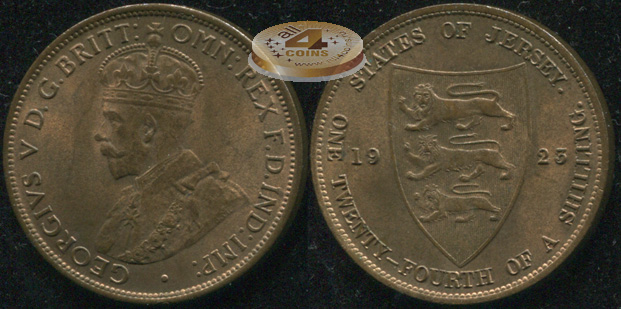 Джерси. 1/24 шиллинга. 1923 (Unc)