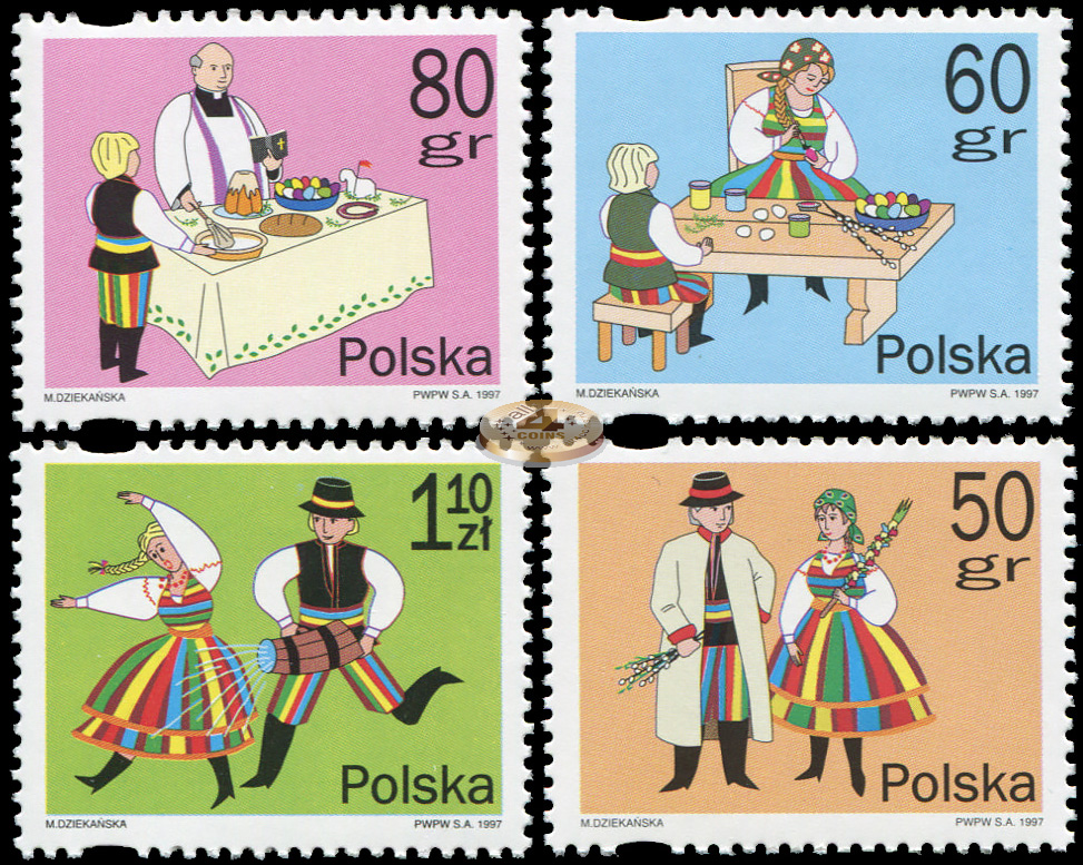Польша. 1997. Пасха (Серия. MNH OG)
