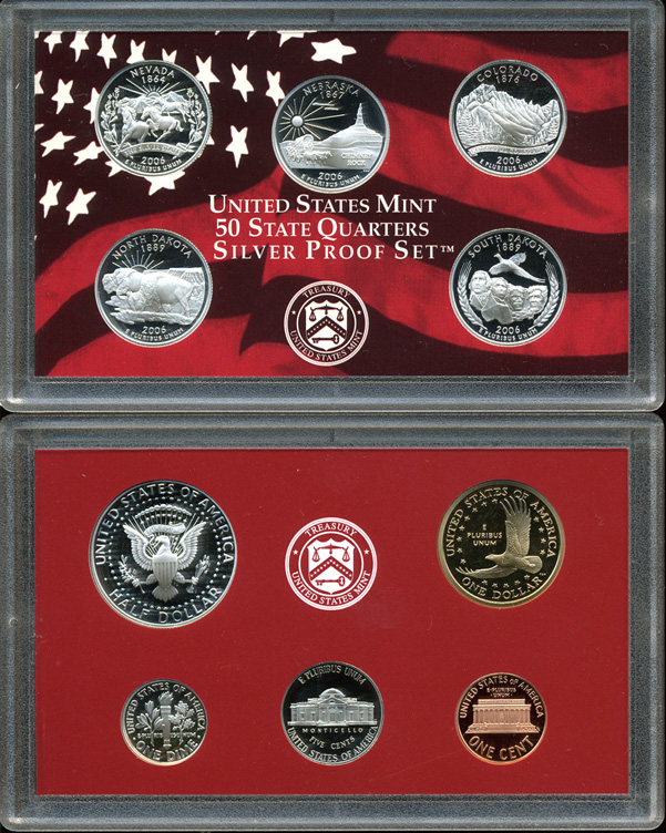 США. Официальный минт-сет. 2006 (Proof. Серебро)