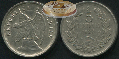 Чили. 5 центаво. 1927 (VF)