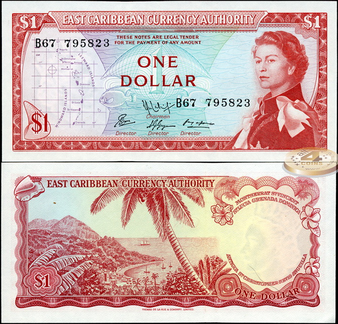 Восточные Карибы. 1 доллар (Unc) 1965