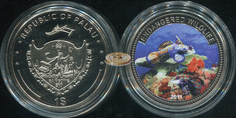 Палау. 1 доллар. 2011 (Proof. Эмаль)