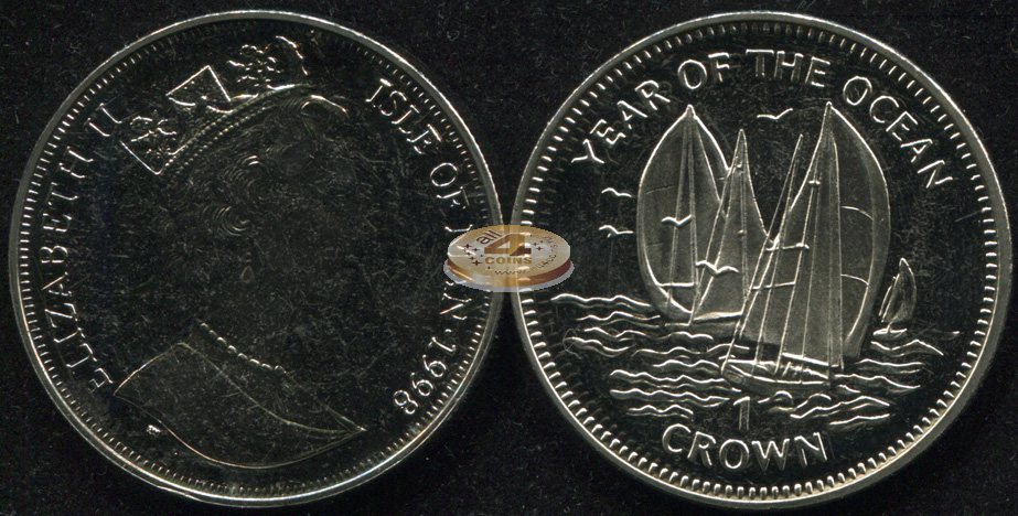 Остров Мэн. 1 крона. 1998 (Unc)