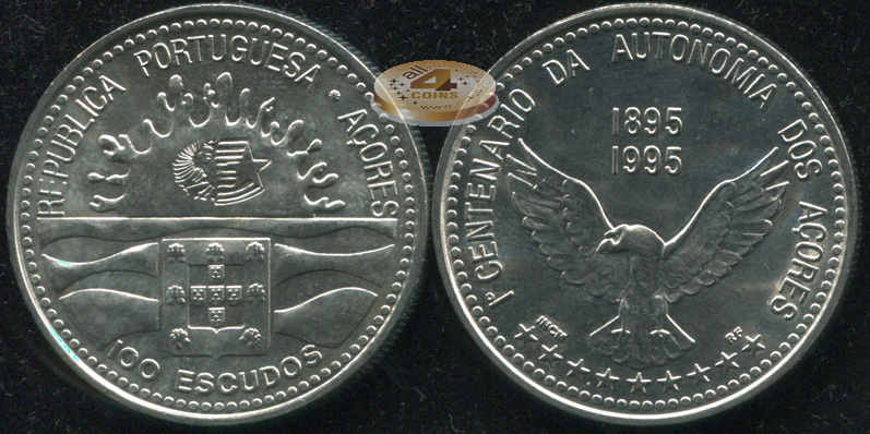 Азорские о-ва. 100 эскудо. 1995 (Unc)