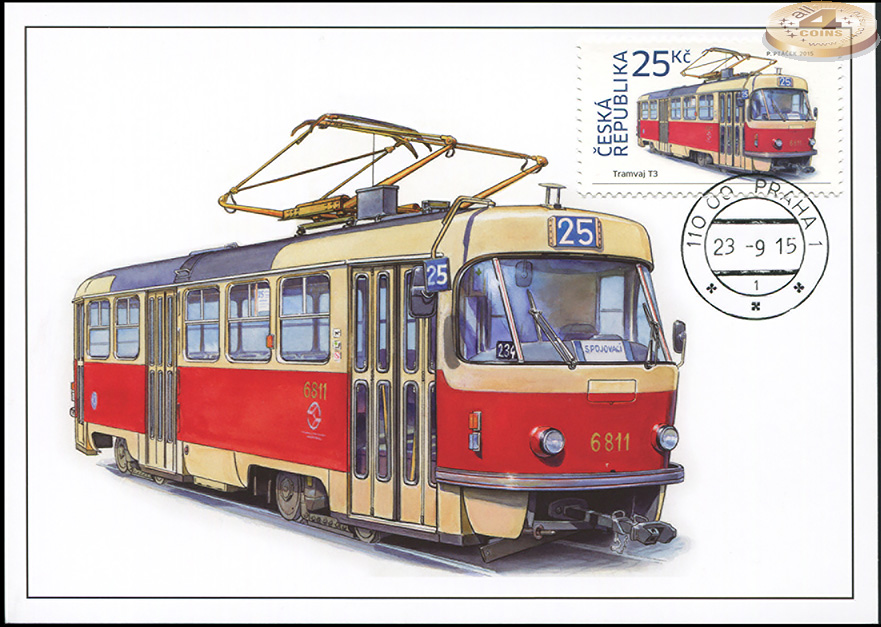 Чехия. 2015. Трамвай Т3 (Картмаксимум. M)