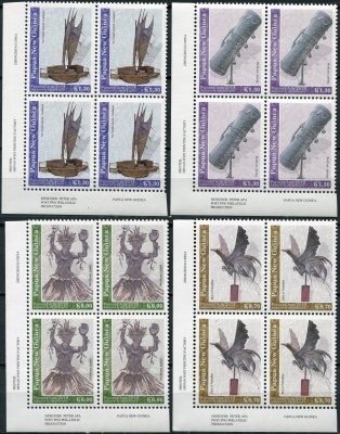 Папуа Новая Гвинея. 2013. Искусство аборигенов. Левый нижний угол (Серия Квартблоков. MNH OG)