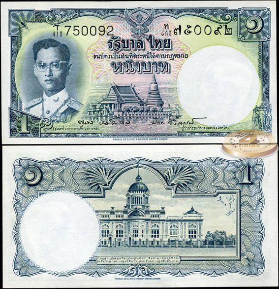 Таиланд. 1 бат (Unc) 1955