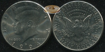 США. 1/2 доллара. 1994.D (Unc)