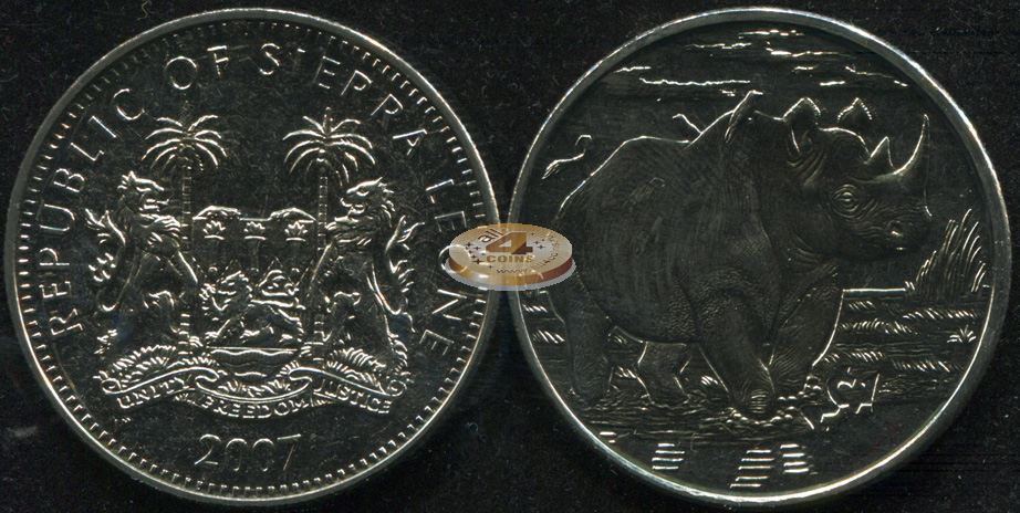 Сьерра Леоне. 1 доллар. 2007 (Unc)