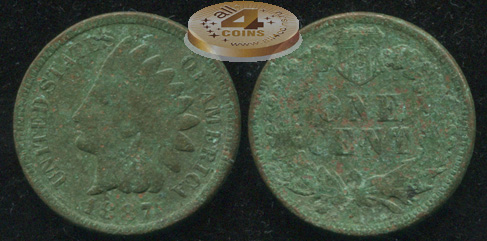 США. 1 цент. 1887 (VF)