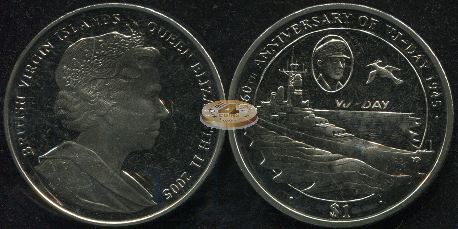 Британские Виргинские о-ва. 1 доллар. 2005 (Unc)