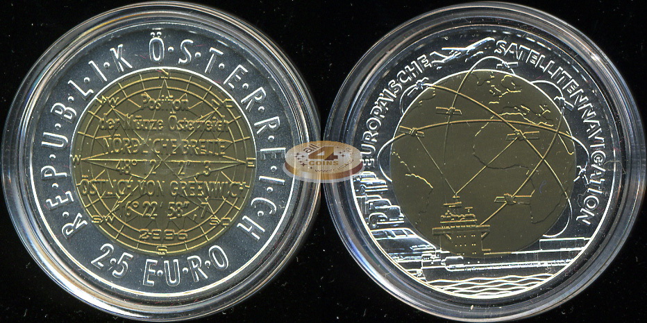 Австрия. 25 евро. 2006 (Unc. Биметалл (Серебро/Ниобий))