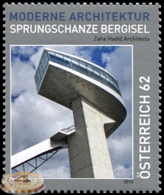 Австрия. 2013. Лыжный трамплин Бергизель (Почтовая марка. MNH OG)