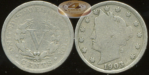 США. 5 центов. 1903 (G)