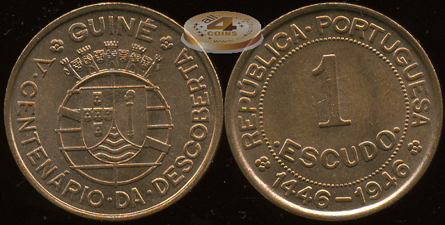 Гвинея (португальская). 1 эскудо. 1946 (Unc)