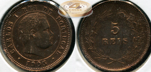 Португалия. 5 рейс. 1905 (XF)