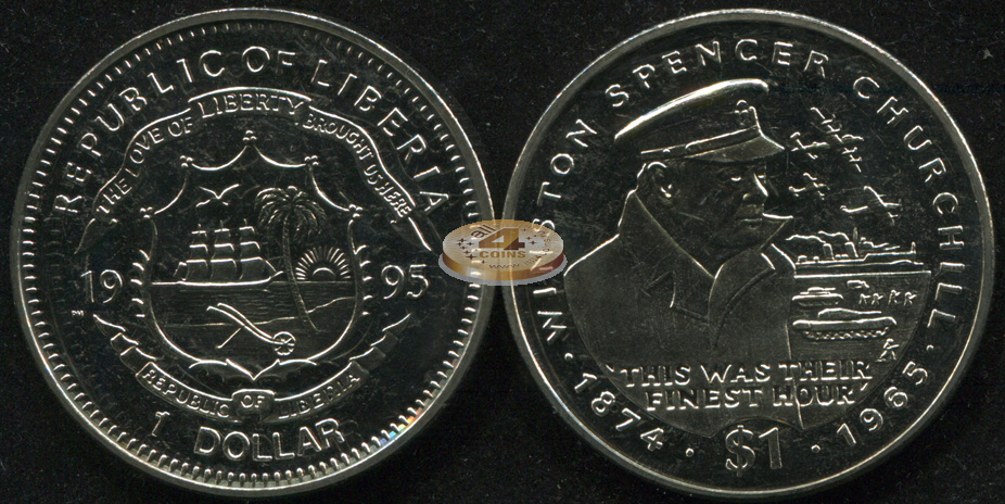 Либерия. 1 доллар. 1995 (Unc)
