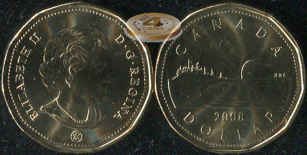 Канада. 1 доллар. 2008 (Unc)