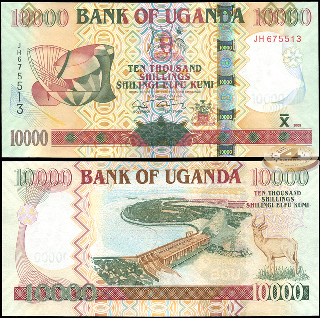 Уганда. 10000 шиллингов (Unc) 2009