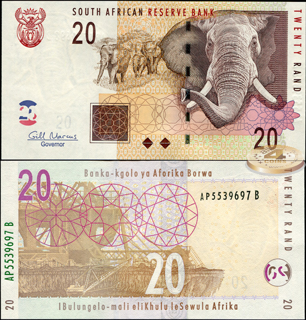 ЮАР. 20 рандов (Unc) 2009