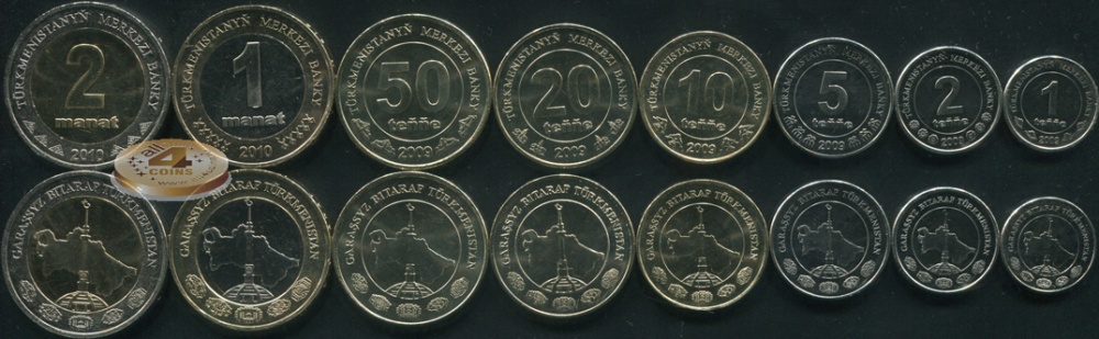 Туркменистан. Набор №3 (8 монет) 2009-10
