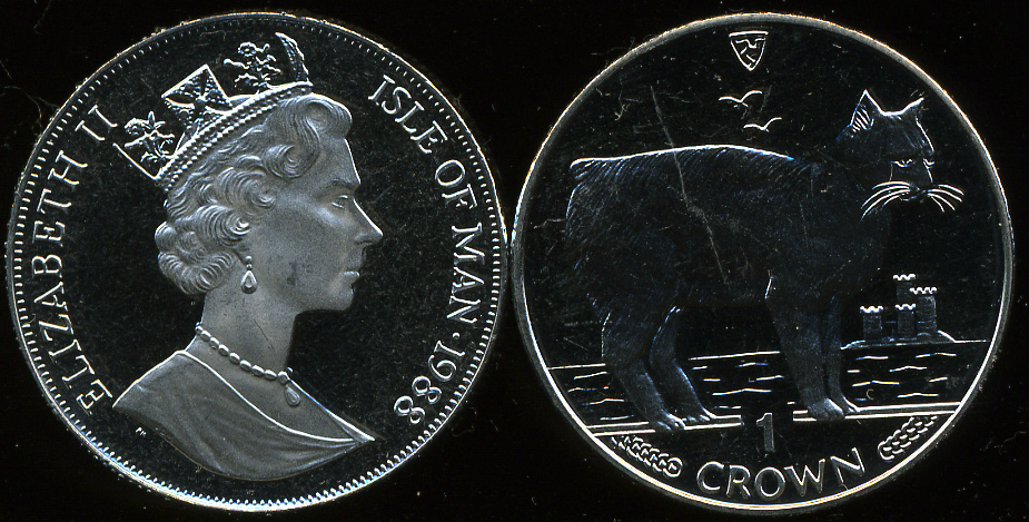 Остров Мэн. 1 крона. 1988 (Unc)