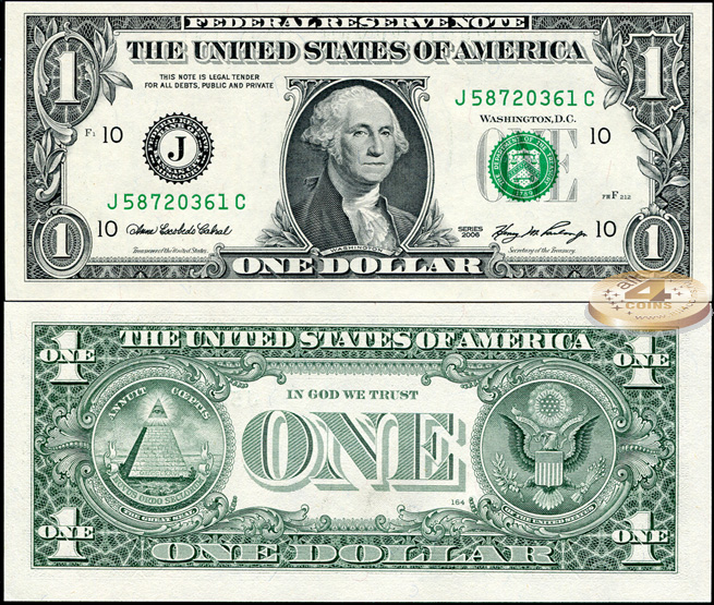 США. 1 доллар (Unc) 2006.J