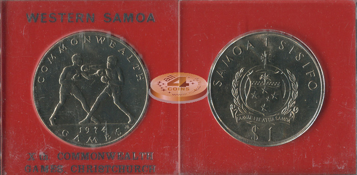 Самоа. 1 тала. 1974 (Box-Unc)