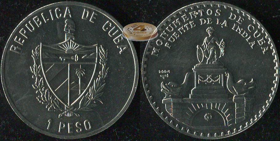 Куба. 1 песо. 2004 (Unc)