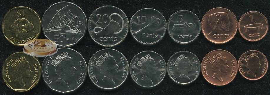 Фиджи. Набор №6 (7 монет) 2000-10