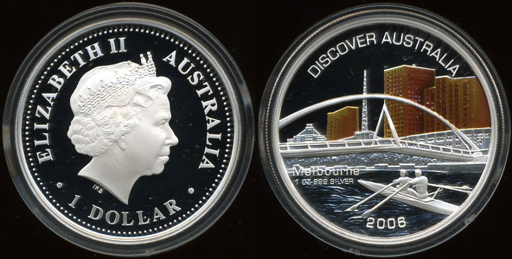 Австралия. 1 доллар. 2006 (Proof. Серебро. Эмаль)