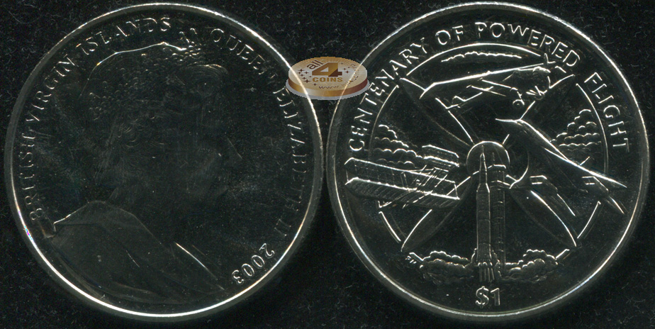 Британские Виргинские о-ва. 1 доллар. 2003 (Unc)