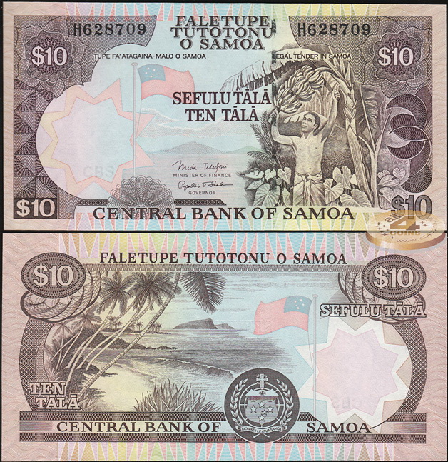 Самоа. 10 тала (Unc) 2005