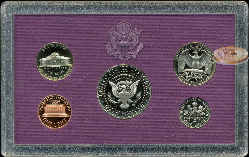 США. Официальный набор (5 монет. Proof) 1989 S