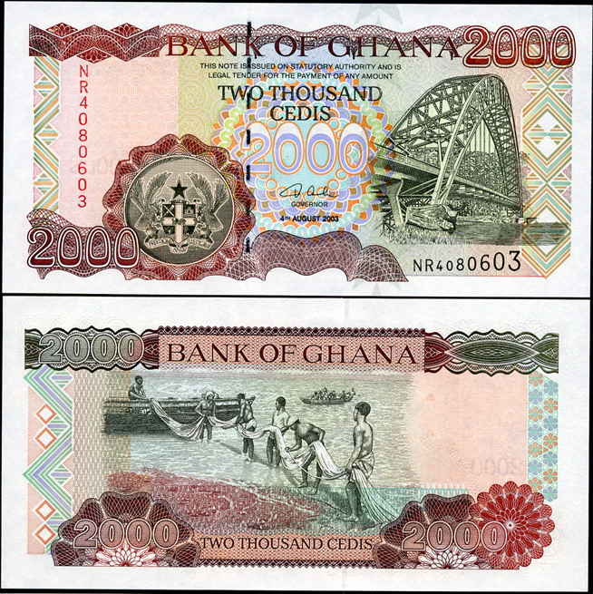 Гана. 2000 седи (Unc) 2003