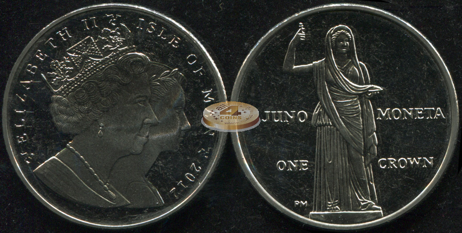 Остров Мэн. 1 крона. 2012 (Unc)