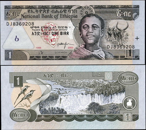 Эфиопия. 1 быр (Unc) 2003