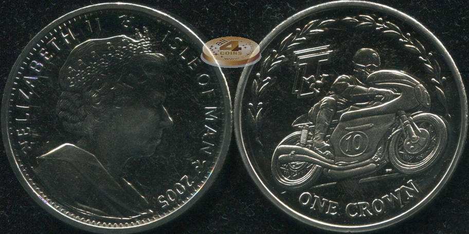 Остров Мэн. 1 крона. 2005 (Unc)