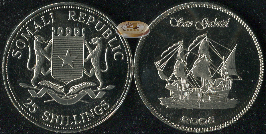 Сомали. 25 шиллингов. 2006 (Prooflike)