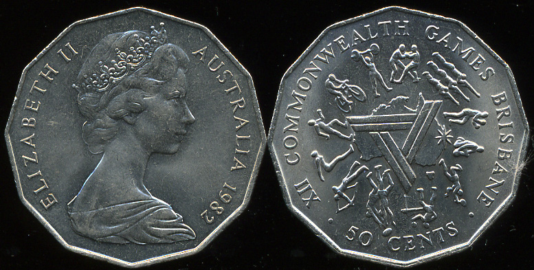 Австралия. 50 центов. 1982