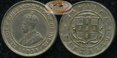 Ямайка. 1 фартинг. 1934 (XF)