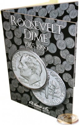 Альбом-фолдер для монет 10 центов США 1965-99 (Harris)