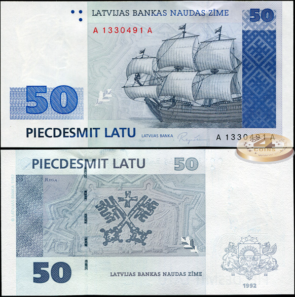 Латвия. 50 латов (Unc) 1994